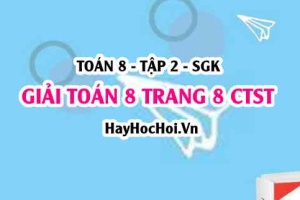 Giải Toán 8 trang 8 tập 2 Chân trời sáng tạo SGK